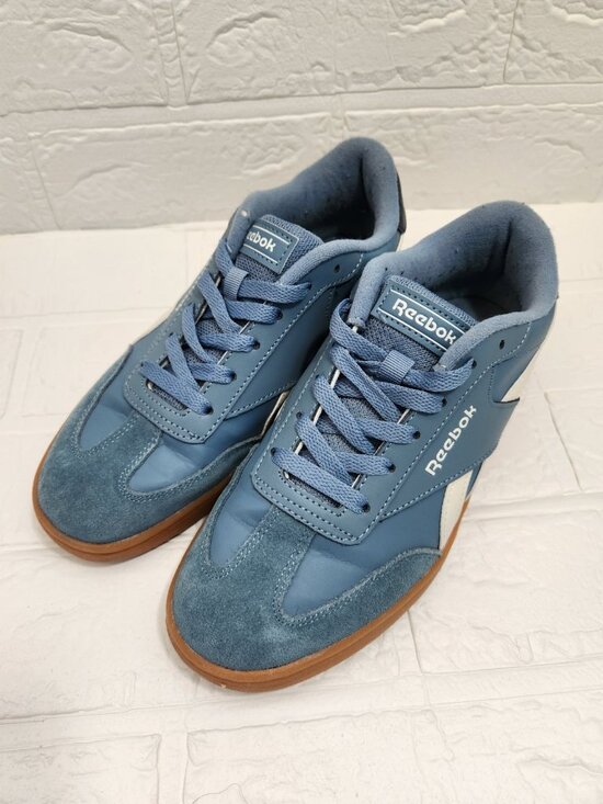 Reebok Shoes - Reebok Smash Edge Athletic Sneakers Women Size 7 Blue Low Top Lace Up Casual